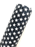 Premium chunky glitter navy blue with white stars