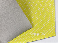 White Small Polka Dots on Solid Color Background - 3 Color Options