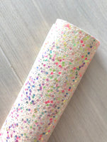 Lux Iridescent Chunky Glitter Fabric Sheet