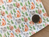 Printed Smooth Leather Mommy and Baby Animals