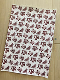 Printed Faux Leather College Sports Team Texas A&M