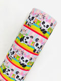 Printed Faux Leather Panda Bear