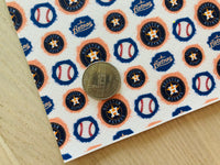 Printed Faux Leather Houston Astro