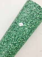 Custom Printed Smooth Leather Faux Glitters - 3 Color Options