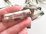 Set of 25 Rectangle Snap Clips Set