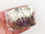 Set of 25 Rectangle Snap Clips Set