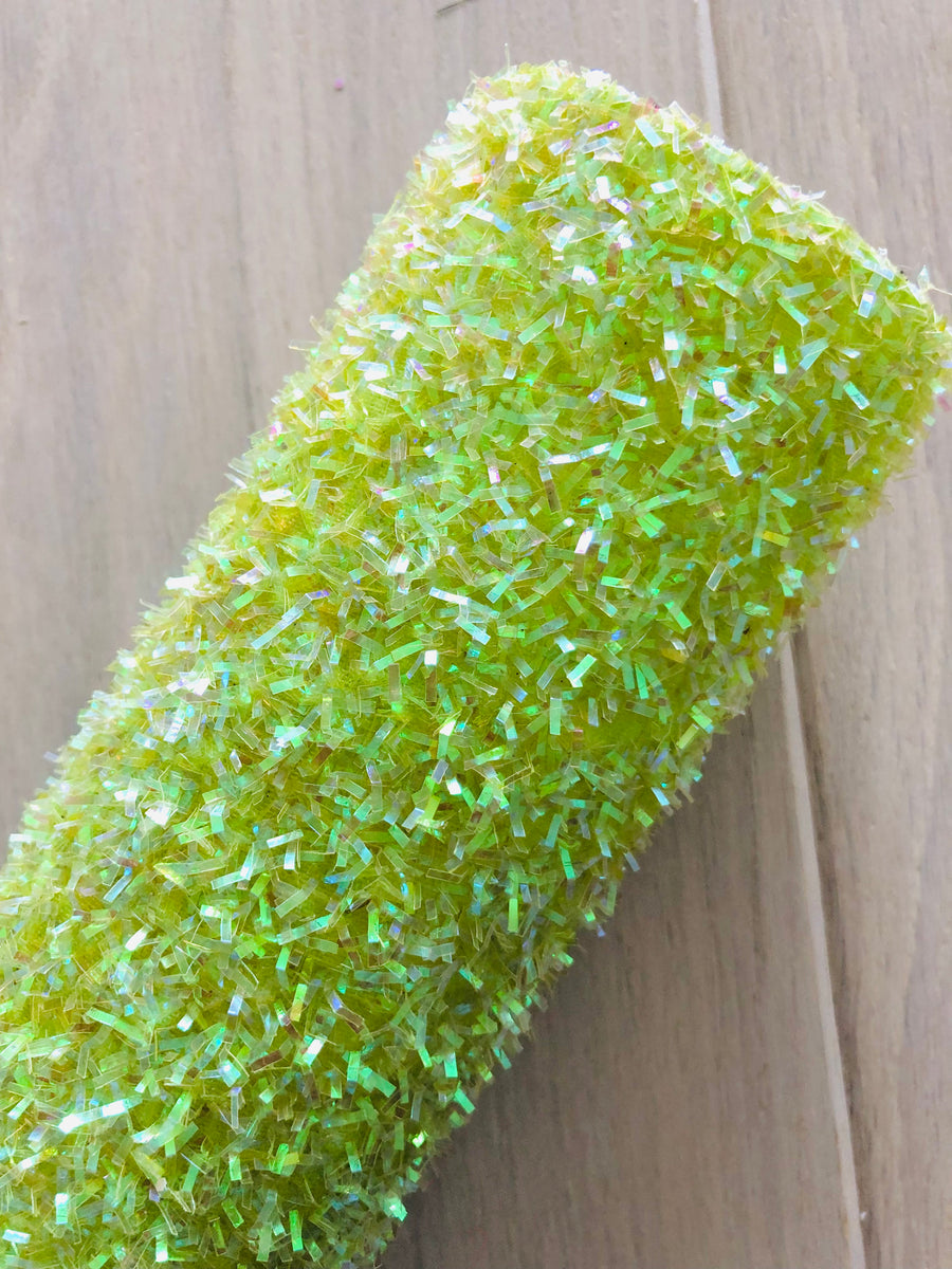 Green Tinsel Fabric Sheet UniqueRTS Leather