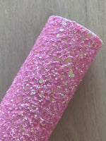 LUX Pink Chunky Glitter - Felt Backing