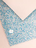 LUX Chunky Glitter Fabric Blue Lagoon