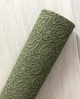 Embossed Lace Fabric Sheet - Fleece Backing