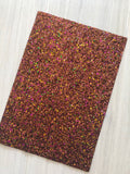 Mixed Brown Chunky Glitter Fabric