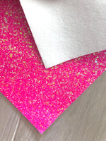 LUX Neon Color Chunky Glitter - Felt Backing