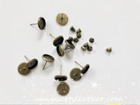 10mm Tray Cabochons Earring Setting 10pcs