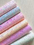 Lux Iridescent Chunky Glitter Fabric Sheet