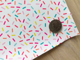 Custom Printed Smooth Leather Ice Cream Sprinkles - Felt Backing