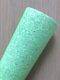 Crystal Chunky Glitter Fabric Sheet - White Twill Back