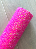 LUX Neon Color Chunky Glitter - Felt Backing