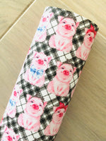 Printed Faux Leather Piggies