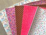 Custom Printed Smooth Leather Ice Cream Sprinkles - Felt Backing
