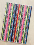 Serape Strips with Leopard Background