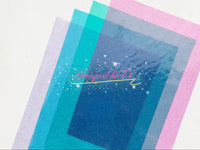 Glitter Transparent Waterproof Jelly Sheet