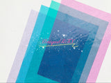 Glitter Transparent Waterproof Jelly Sheet