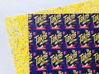 Custom Printed Pebbled Faux Leather Takis