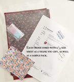 Custom Printed Smooth Faux Leather Red, White and Blue Lines