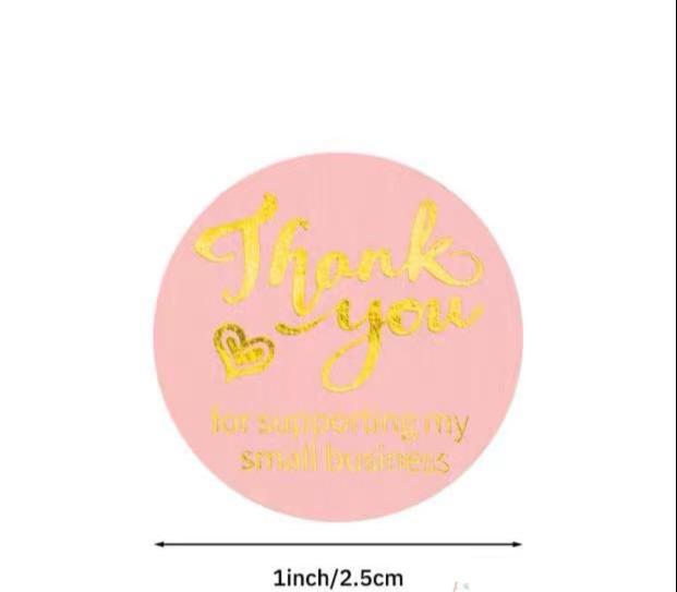 Thank You For Supporting My Small Business Stickers (Set of 50 sticker ...