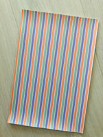 Custom Printed Smooth Faux Leather Color Strips- Felt Backing