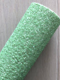 Lux Green Chunky Glitter Fabric Sheet - Felt Backing