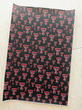 Printed Faux Leather College Sports Team Texas Tech