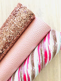 Custom Printed Smooth Faux Leather with a Brushstroke Design