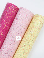 Flowerfields, Premium Chunky Glitter Fabric