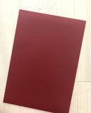 Double sided Faux Leather Burgundy