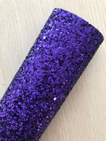 Lux Purple Chunky Glitter Fabric Sheet - Soft Felt Backing