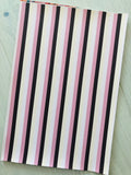 Custom Printed Smooth Faux Leather Color Strips - Felt Backing