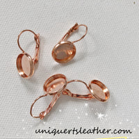 12mm Tray Lever Back Hoop Earrings 10pcs