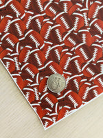 Printed Pebbled Faux Leather Football