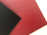 Double sided Faux Leather Burgundy